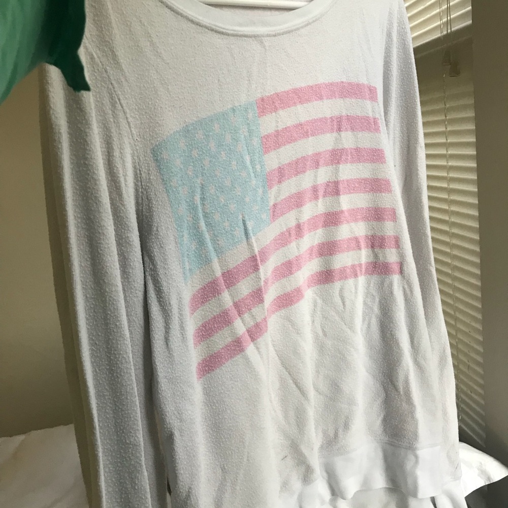WILDFOX size XS American flag sweater/sweatshirt